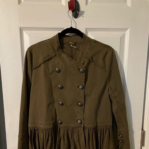 Free People Jackets & Blazers - Free People Military Jacket Olive Green